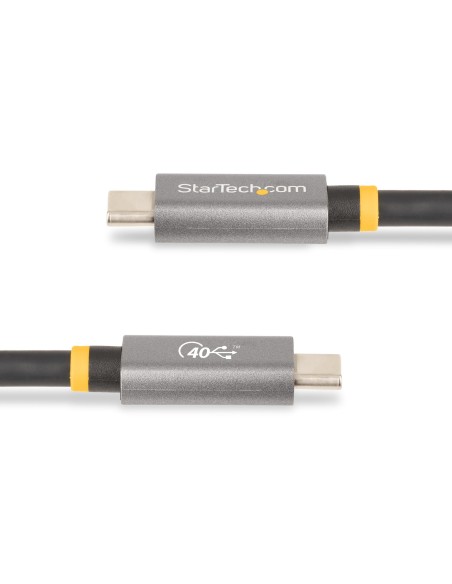 StarTech.com Cavo USB4 da 1 m, Cavo USB Type-C Certificato USB-IF, 40 Gbps, cavo di ricarica e trasferimento dati USB-C, 100W