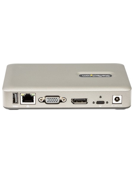 StarTech.com Docking Station USB-C - USB tipo C a DisplayPort 4K 30Hz o VGA - Ricarica USB Power Delivery da 65 W - Hub USB 3.1