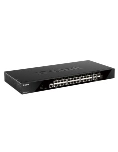 D-Link DGS-1520-28 E switch di rete Gestito L3 10G Ethernet (100 1000 10000) 1U Nero