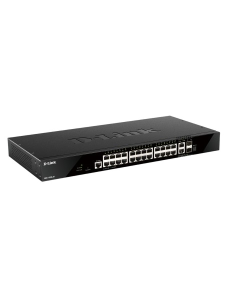 D-Link DGS-1520-28 E switch di rete Gestito L3 10G Ethernet (100 1000 10000) 1U Nero