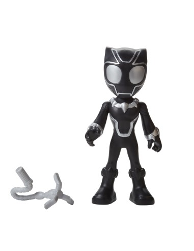 Marvel Spidey e i Suoi Fantastici Amici - Action figure di Supersized Black Panther, giocattoli di supereroi per età prescolare
