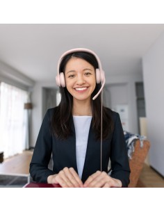 Logitech H390 Auricolare Cablato A Padiglione Ufficio USB tipo A Rosa 2