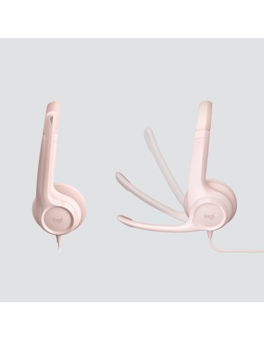 Logitech H390 Auricolare Cablato A Padiglione Ufficio USB tipo A Rosa