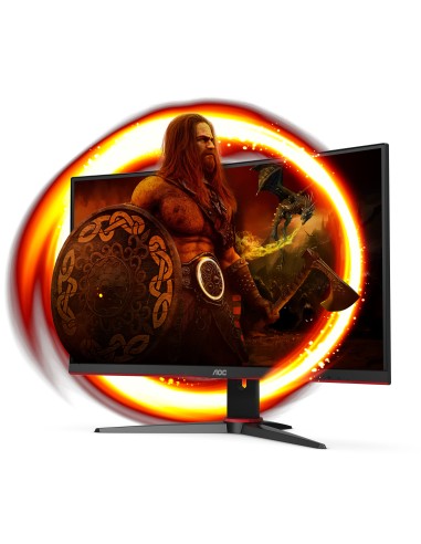 AOC G2 C27G2E BK Monitor PC 68,6 cm (27") 1920 x 1080 Pixel Nero, Rosso