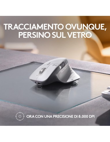 Logitech MX Master 3S for Mac mouse Mano destra Bluetooth Laser 8000 DPI