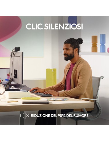 Logitech MX Master 3S for Mac mouse Mano destra Bluetooth Laser 8000 DPI