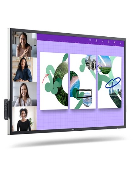 DELL P5524QT Pannello piatto interattivo 139,7 cm (55") LCD 350 cd m² 4K Ultra HD Nero Touch screen