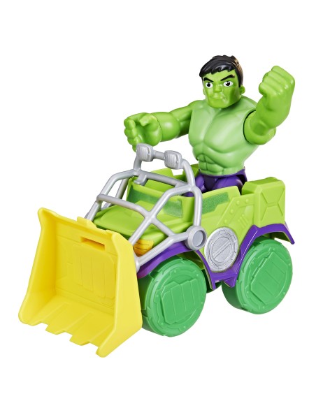 Marvel , Spidey e I Suoi Fantastici Amici, set Hulk Smash Truck, action figure, veicolo e accessorio