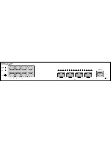 Huawei CloudEngine S5735-L8T4S-A-V2 Gestito L3 Gigabit Ethernet (10 100 1000) 1U Nero, Argento