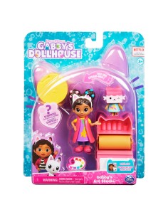 Gabby's Dollhouse , Mini set Studio d’arte, con Gabby e Baby Scatola, giochi per bambini dai 3 anni in su 2