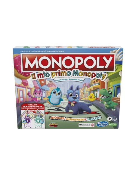 Monopoly - Il Mio Primo , gioco da tavolo per famiglie, per bambini dai 4 anni in su