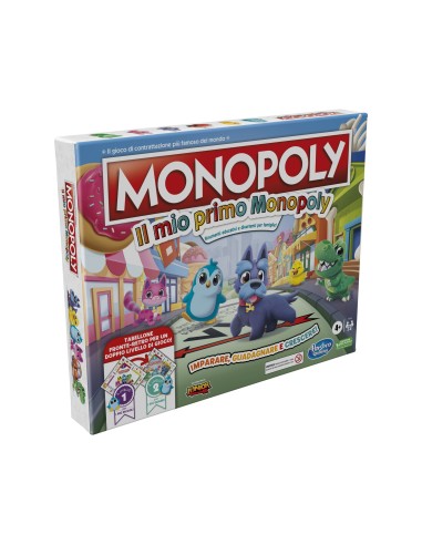 Monopoly - Il Mio Primo , gioco da tavolo per famiglie, per bambini dai 4 anni in su