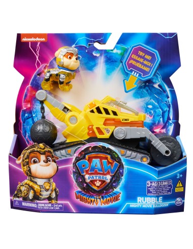 PAW Patrol , Bulldozer di Rubble Tematizzato   Il Super Film, con Luci e Suoni, Giochi per Bambini e Bambine, 3+ anni
