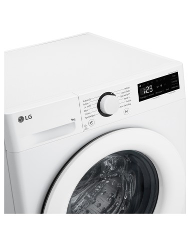 LG F4R3009NNWW Lavatrice 9kg AI DD, Classe A-10%, 1400 giri, Lavaggio con AI
