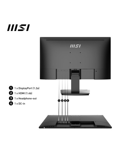 MSI Pro MP243X Monitor PC 60,5 cm (23.8") 1920 x 1080 Pixel Full HD Nero