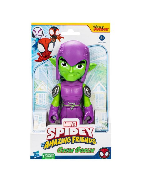 Marvel Hasbro Spidey e I Suoi Fantastici Amici, action figure di Green Goblin di grandi dimensioni, giocattoli per età