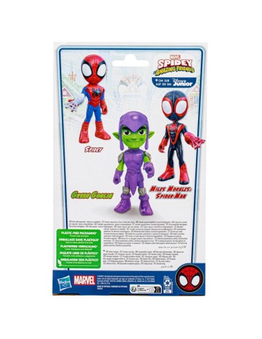 Marvel Hasbro Spidey e I Suoi Fantastici Amici, action figure di Green Goblin di grandi dimensioni, giocattoli per età