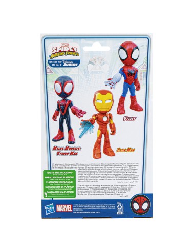 Marvel Spidey e I Suoi Fantastici Amici - Mega Iron Man, action figure da 22,5 cm, giocattolo prescolare, per bambini dai 3