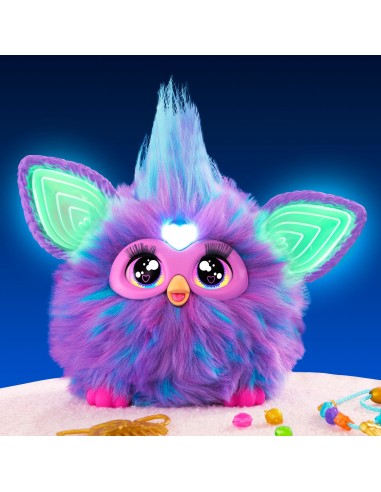 Furby Viola, giocattolo di peluche, con attivazione vocale, 15 accessori di moda, giocattoli interattivi, dai 6 anni in su