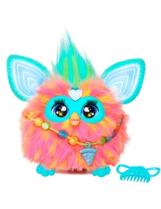 Furby Corallo, giocattolo di peluche, con attivazione vocale, 15 accessori di moda, giocattoli interattivi, dai 6 anni in su