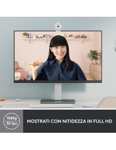 Logitech Brio 300 webcam 2 MP 1920 x 1080 Pixel USB-C Bianco 2