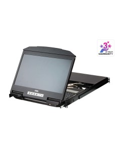 ATEN Switch KVM LCD widescreen a due binari multi visualizzazione USB HDMI a 4 porte 2