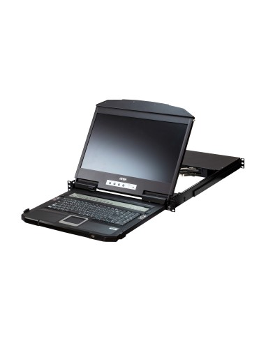 ATEN Switch KVM LCD widescreen a due binari multi visualizzazione USB HDMI a 4 porte