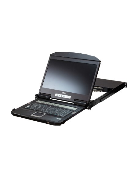 ATEN Switch KVM LCD widescreen a due binari multi visualizzazione USB HDMI a 4 porte