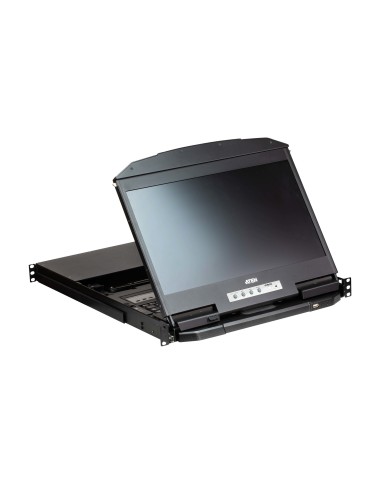 ATEN Switch KVM LCD widescreen a due binari multi visualizzazione USB HDMI a 4 porte