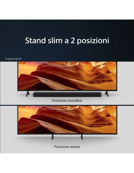 Sony BRAVIA | KD-55X75WL | LED | 4K HDR | Google TV | ECO PACK | BRAVIA CORE | Narrow Bezel Design