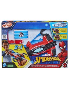 Nerf Marvel Spider-Man Marvel, blaster Strike 'N Splash di Spider-Man, giocattoli di supereroi, soaker di Spider-Man 2