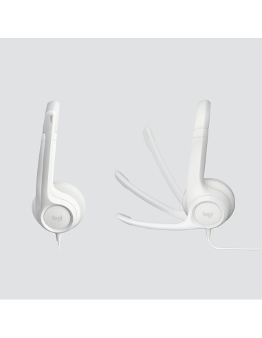 Logitech H390 Auricolare Cablato A Padiglione Ufficio USB tipo A Bianco
