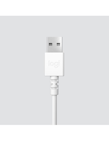 Logitech H390 Auricolare Cablato A Padiglione Ufficio USB tipo A Bianco