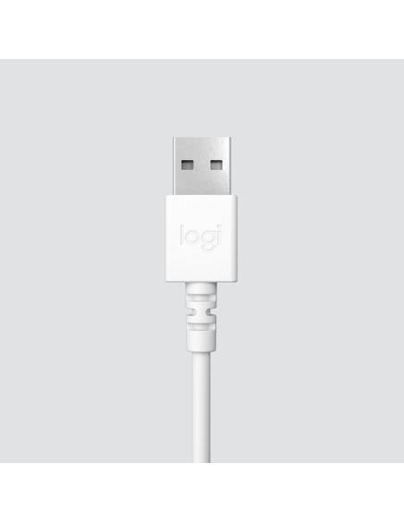 Logitech H390 Auricolare Cablato A Padiglione Ufficio USB tipo A Bianco