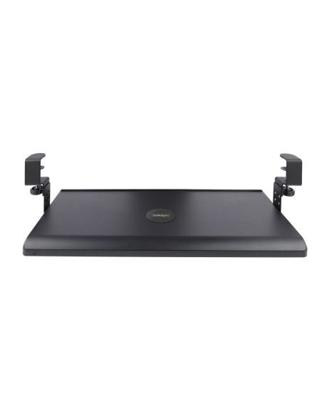 StarTech.com Porta tastiera estraibile per scrivania Ripiano estraibile ergonomico per tastiera con morsetto a C, Mensola