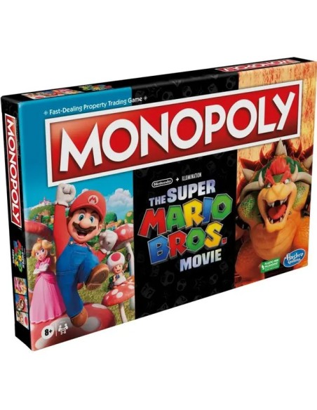 Monopoly - Super Mario Bros Edizione ispirata al film, gioco da tavolo per bambini e bambine, contiene la pedina di Bowser