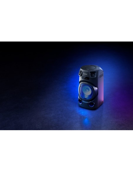 Sony MHC-V13 - Altoparlante Bluetooth All in One con JET BASS BOOSTER, Effetti Luminosi, Lettore CD, USB, Nero