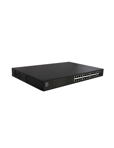 LevelOne GEP-2821 switch di rete Non gestito Gigabit Ethernet (10 100 1000) Supporto Power over Ethernet (PoE) 1U Nero