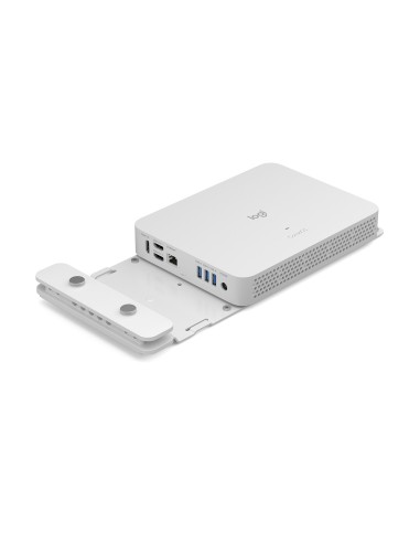 Logitech Compute Mount Supporto per CPU montata su supporto monitor Bianco