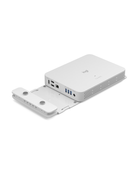 Logitech Compute Mount Supporto per CPU montata su supporto monitor Bianco