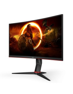 AOC CQ27G2S BK Monitor PC 68,6 cm (27") 2560 x 1440 Pixel Quad HD Nero, Rosso 2