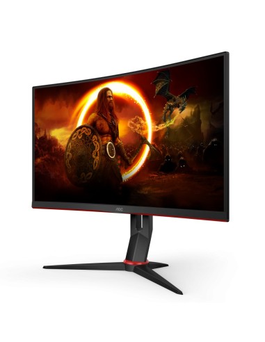 AOC CQ27G2S BK Monitor PC 68,6 cm (27") 2560 x 1440 Pixel Quad HD Nero, Rosso