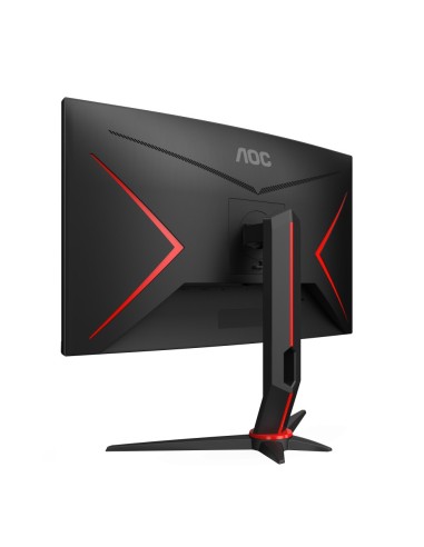 AOC CQ27G2S BK Monitor PC 68,6 cm (27") 2560 x 1440 Pixel Quad HD Nero, Rosso