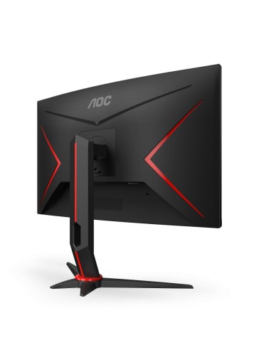 AOC CQ27G2S BK Monitor PC 68,6 cm (27") 2560 x 1440 Pixel Quad HD Nero, Rosso