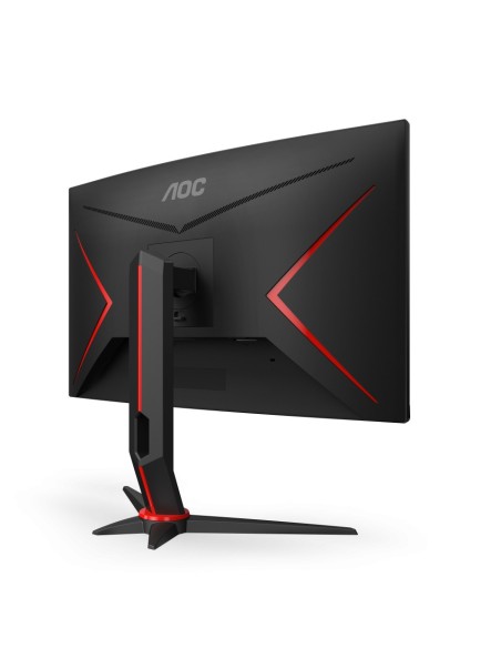 AOC CQ27G2S BK Monitor PC 68,6 cm (27") 2560 x 1440 Pixel Quad HD Nero, Rosso