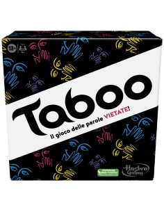 Hasbro Gaming Taboo, gioco da tavolo, giochi con parole da indovinare per adulti e adolescenti dai 13 anni in su, giochi per le
