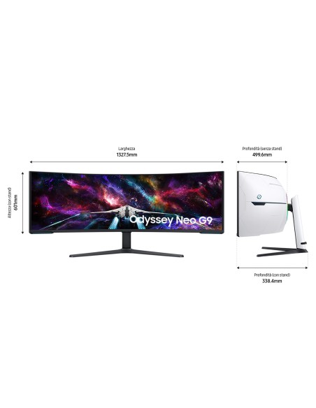 Samsung Monitor Gaming Odyssey OLED G9 da 49'' Dual QHD Curvo