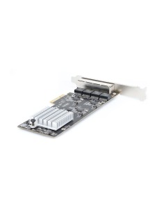 StarTech.com Scheda di rete 2.5 Gigabit a 4 porte - Scheda Ethernet PCIe da 2,5 Gbps NBASE-T, Intel I225-V, Scheda di rete per 2