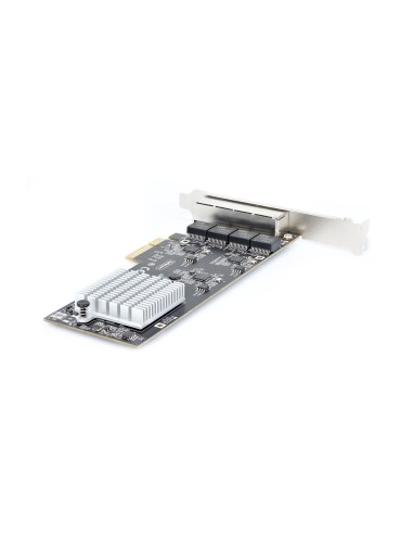 StarTech.com Scheda di rete 2.5 Gigabit a 4 porte - Scheda Ethernet PCIe da 2,5 Gbps NBASE-T, Intel I225-V, Scheda di rete per