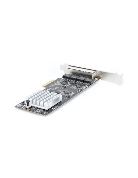 StarTech.com Scheda di rete 2.5 Gigabit a 4 porte - Scheda Ethernet PCIe da 2,5 Gbps NBASE-T, Intel I225-V, Scheda di rete per